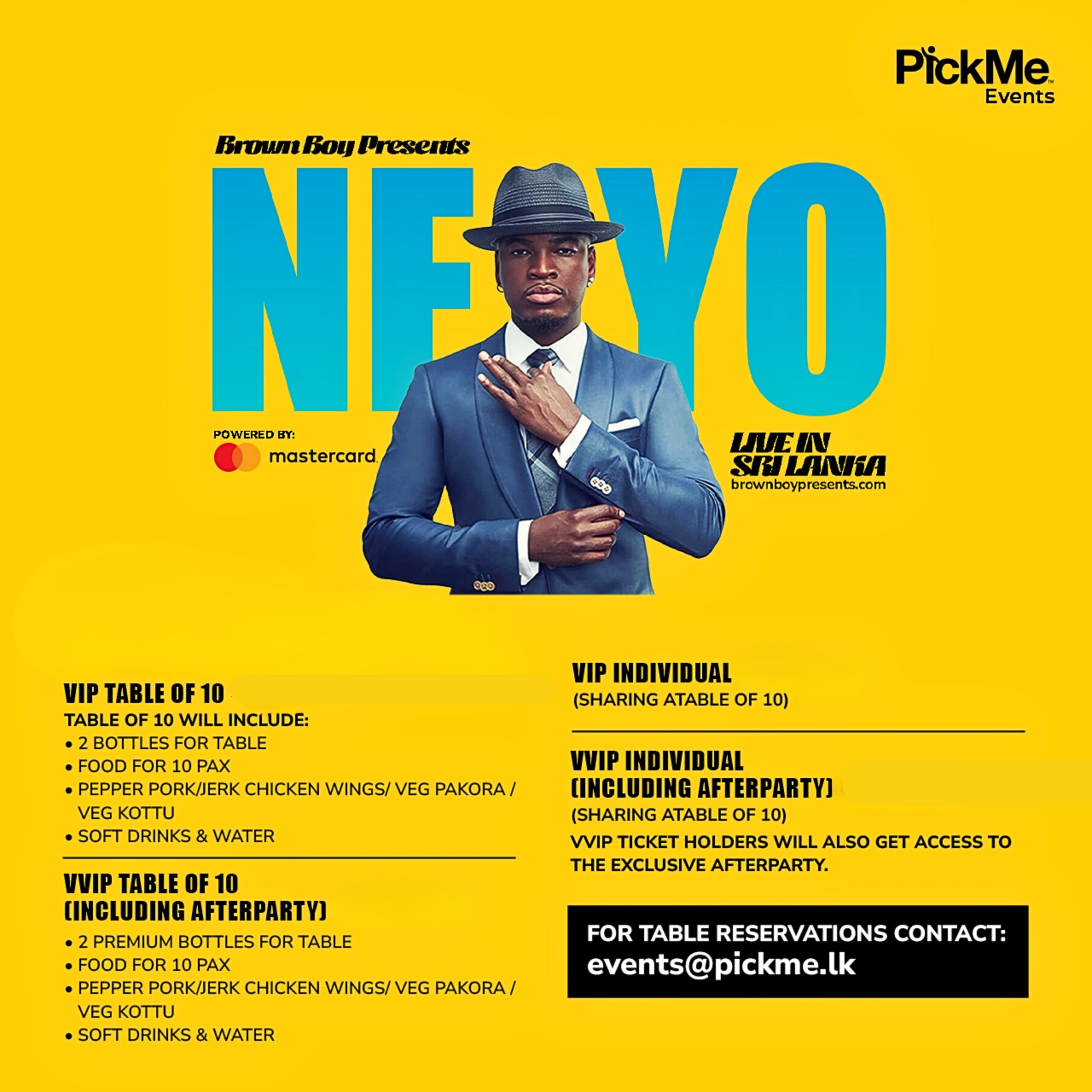 Brown Boy Presents Ne-Yo Live in Sri Lanka